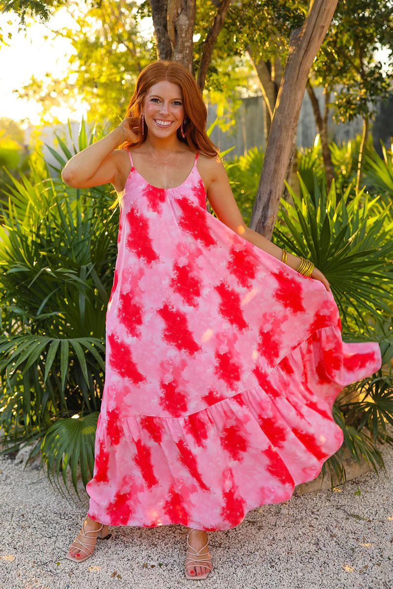 BuddyLove | Katey Scooped Neck Maxi Dress | Sunset | BuddyLove