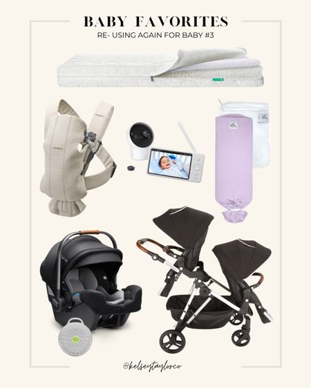 Baby favorites we are re-using again for baby #3 // newton baby crib mattress (completely breathable and so easy to wash + clean), baby bjorn mini carrier (so easy to put on), baby monitor, Ollie Velcro swaddle, nuna pipa infant car seat, re chargeable portable sound machine, single to double mockingbird stroller 

#LTKbaby #LTKfamily #LTKbump