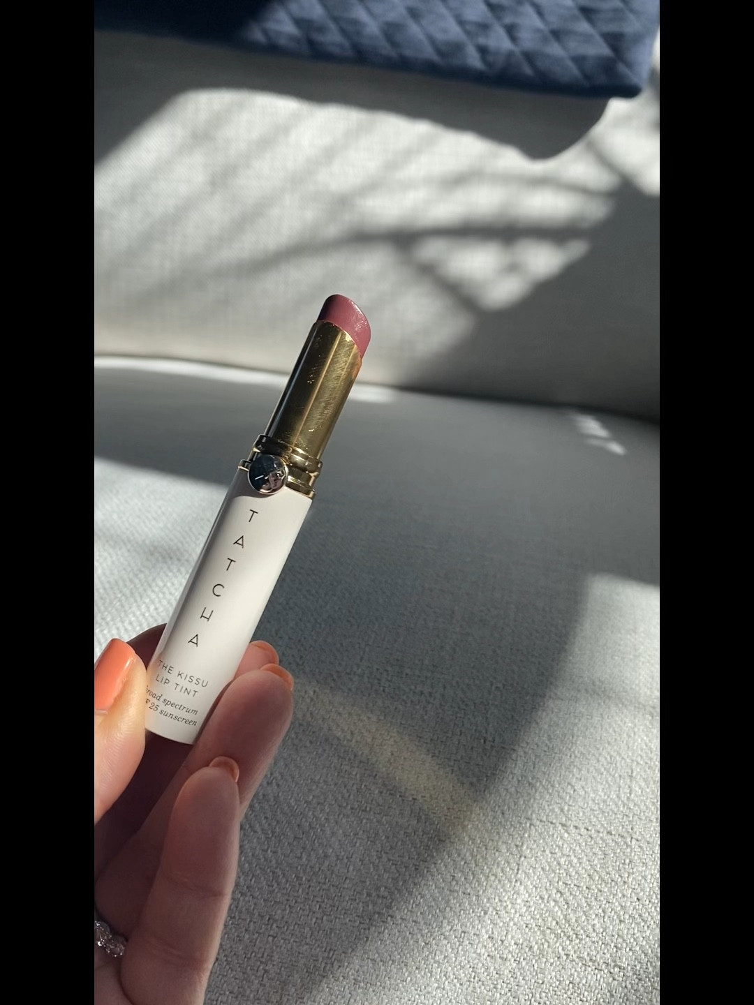 I love this Tatcha Kissu lip tint with SPF 25.  Sun protection and a beautiful creamy lip! Color is midnight lily  

#LTKover40 #LTKbeauty