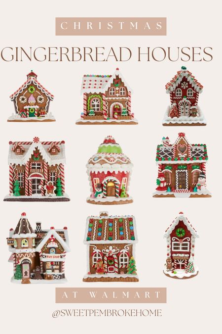 Adorable light up gingerbread houses perfect for your kitchen or villages at super affordable prices. #christmasdecor #gingerbreadhouses 

#LTKHoliday #LTKhome #LTKSeasonal