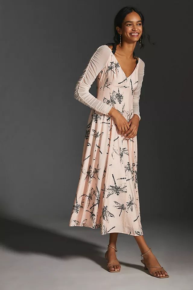 By Anthropologie Sweetheart Midi Dress | Anthropologie (US)