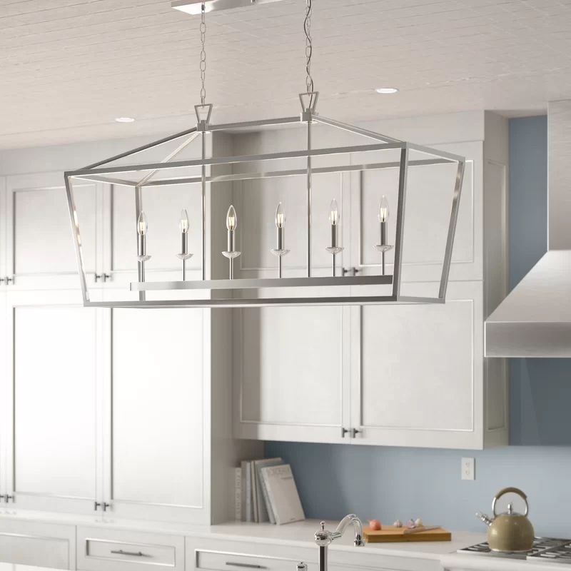 Carmen 6-Light Kitchen Island Linear Pendant | Wayfair North America