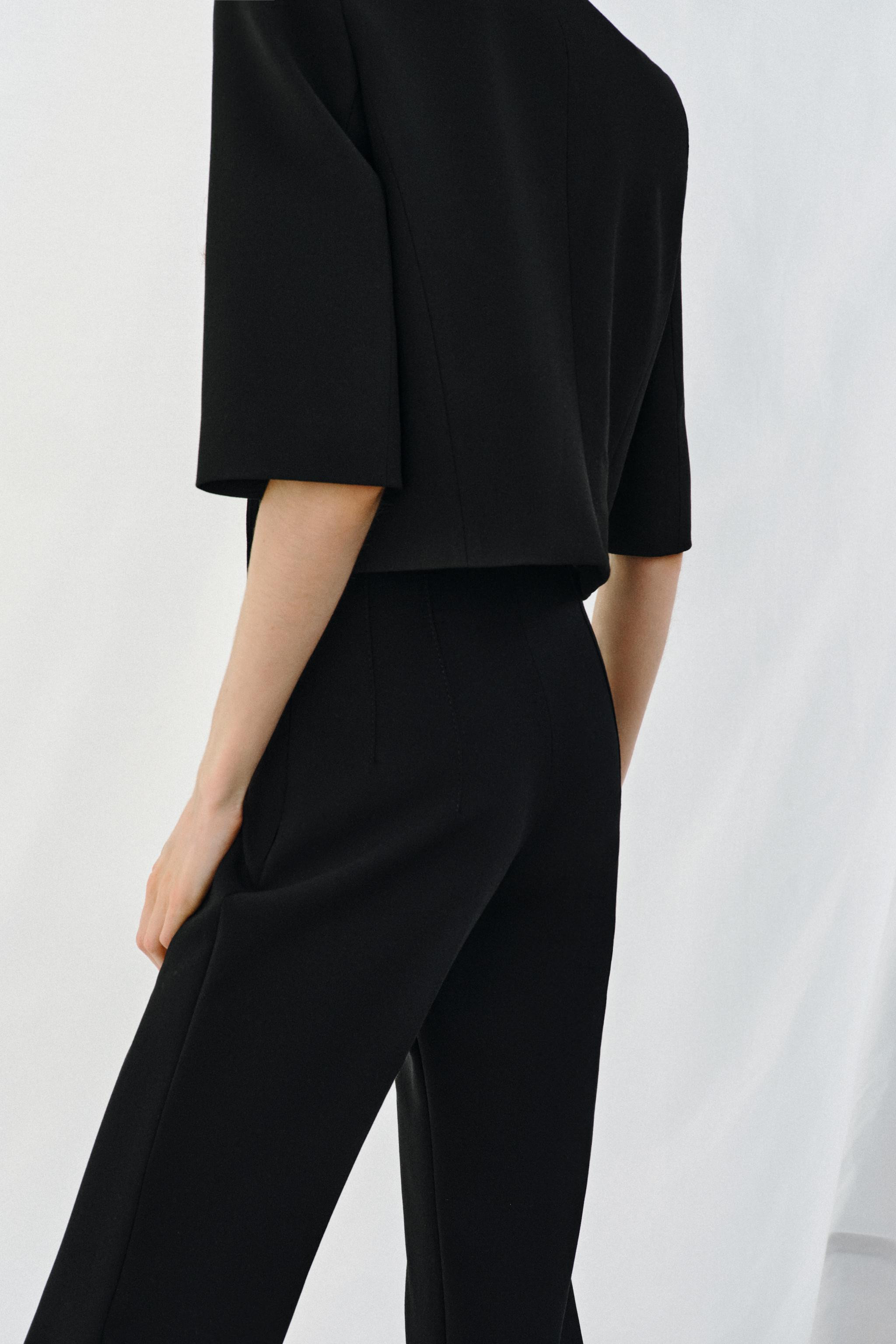 VESTE COURTE À MANCHES COURTES ZW COLLECTION | Zara FR