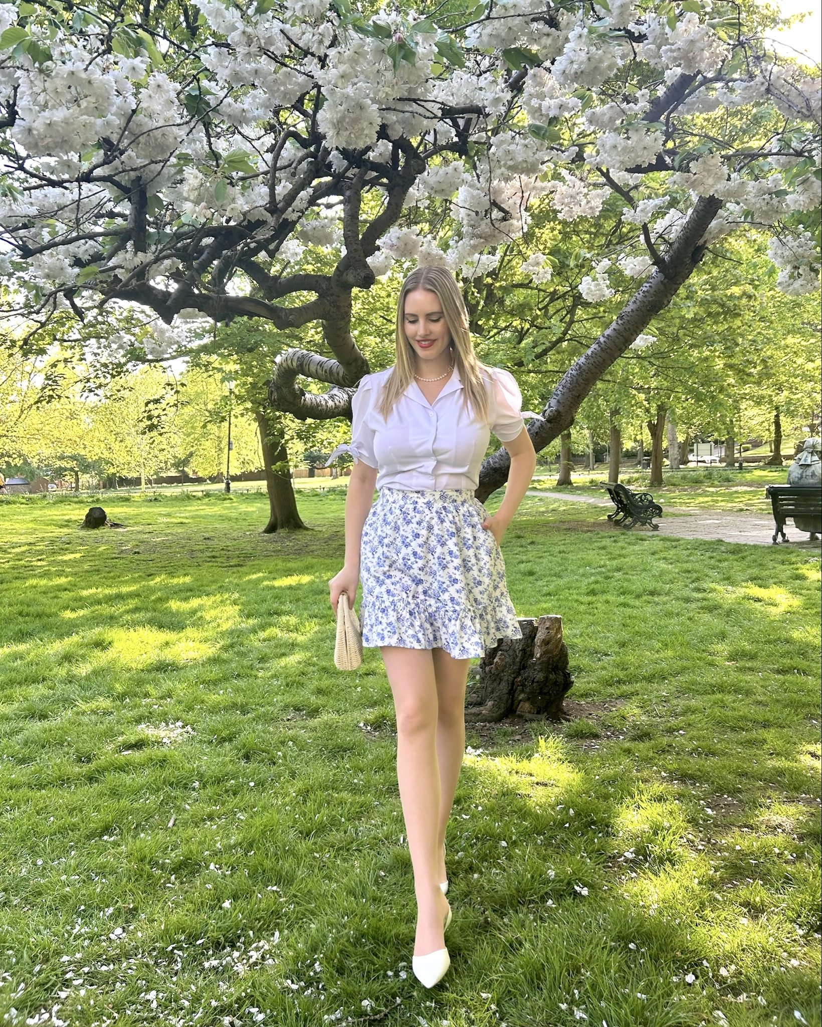 Bloom where you are planted 🌸🤍

Blue floral skirt & top by BellePoque AD 

Bag by LK Bennett London AD Discount code lorettalotus15 for 15% off 

🏷️ 
#bellepoque #lkbennettlondon #fashionblogger #fashionstyle #styleinspiration #outfitinspo #outfitinspiration #spring #springdresses #springfashion #springoutfit #springstyle #vintage #vintagefashion #vintagestyle #vintageaesthetic #vintageoutfit #parisian #parisienne #parisianstyle #retro #retrodress #retroaesthetic #retrostyle #retrofashion #nature #flowers #floral #自然 #时尚 

#LTKspring #LTKstyletip #LTKdresses