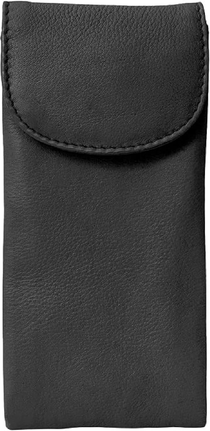 ili New York Double Flap Leather Eyeglass Case, Soft 2-in-1 Dual Glasses Pouch for Sunglasses and... | Amazon (US)