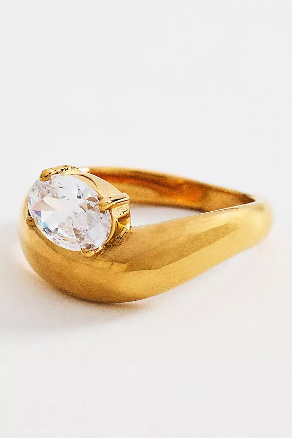 By Anthropologie Perched Crystal Ring | Anthropologie (US)