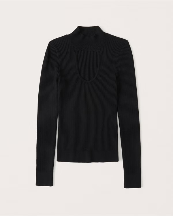 Women's Slim Long-Sleeve Cutout Top | Women's Tops | Abercrombie.com | Abercrombie & Fitch (US)