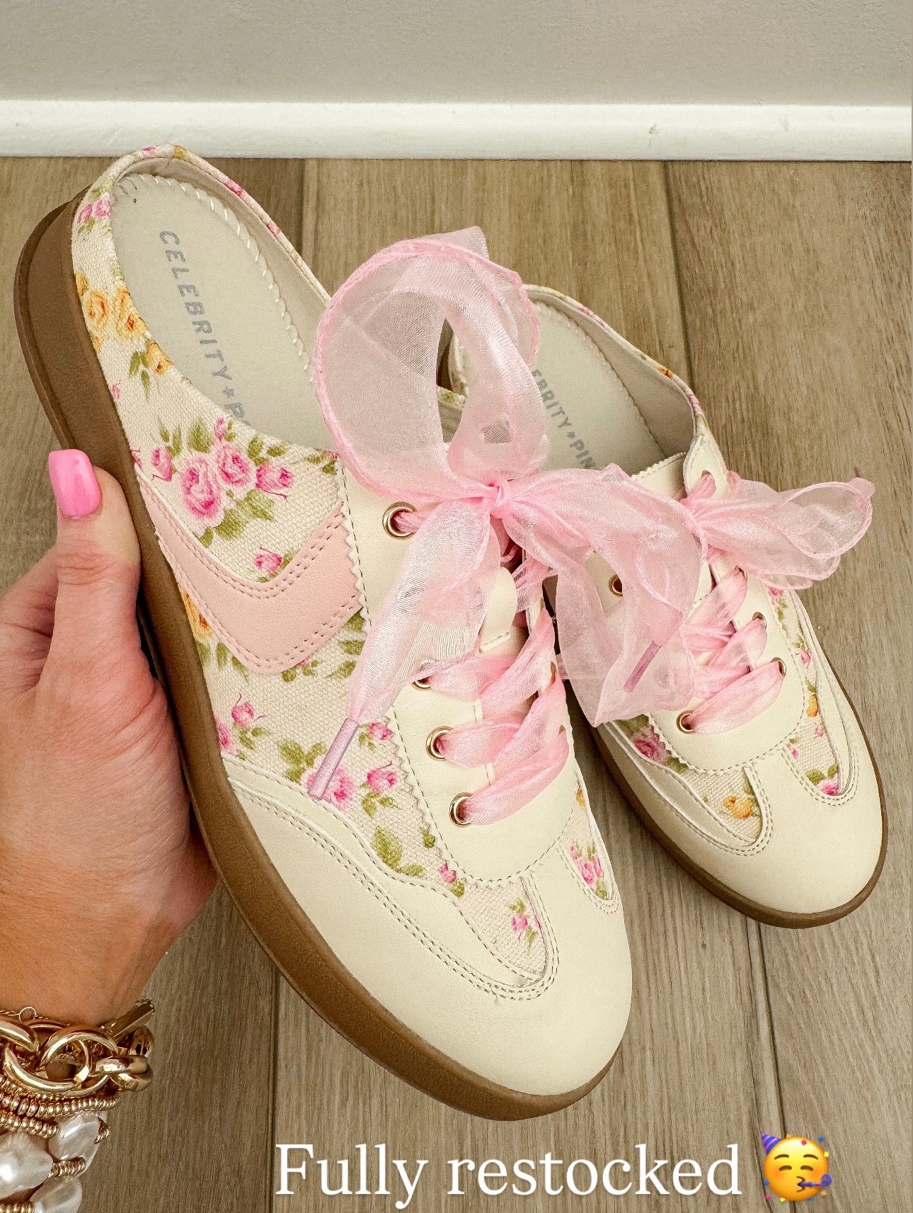 Fully restocked and they are even cuter in person 🥹🎀 these floral sneakers on Walmart are giving the sweetest spring vibes! The pink ribbon laces, dainty floral print, and comfy everyday fit make these such a fun statement sneaker 🌸

I love pairing these with dresses, denim, or even athleisure for an easy elevated look that still feels casual. And the price… SO good 🙌🏼

If you missed them the first time, now is your chance because sizes are finally back!

#walmartfashion #walmartfinds #springshoes #floralsneakers #affordablestyle #everydayoutfits #casualstyle #momstyle #walmartstyle #budgetfriendlyfashion #springoutfits #girlystyle #pinkdetails #sneakerstyle

#LTKootd