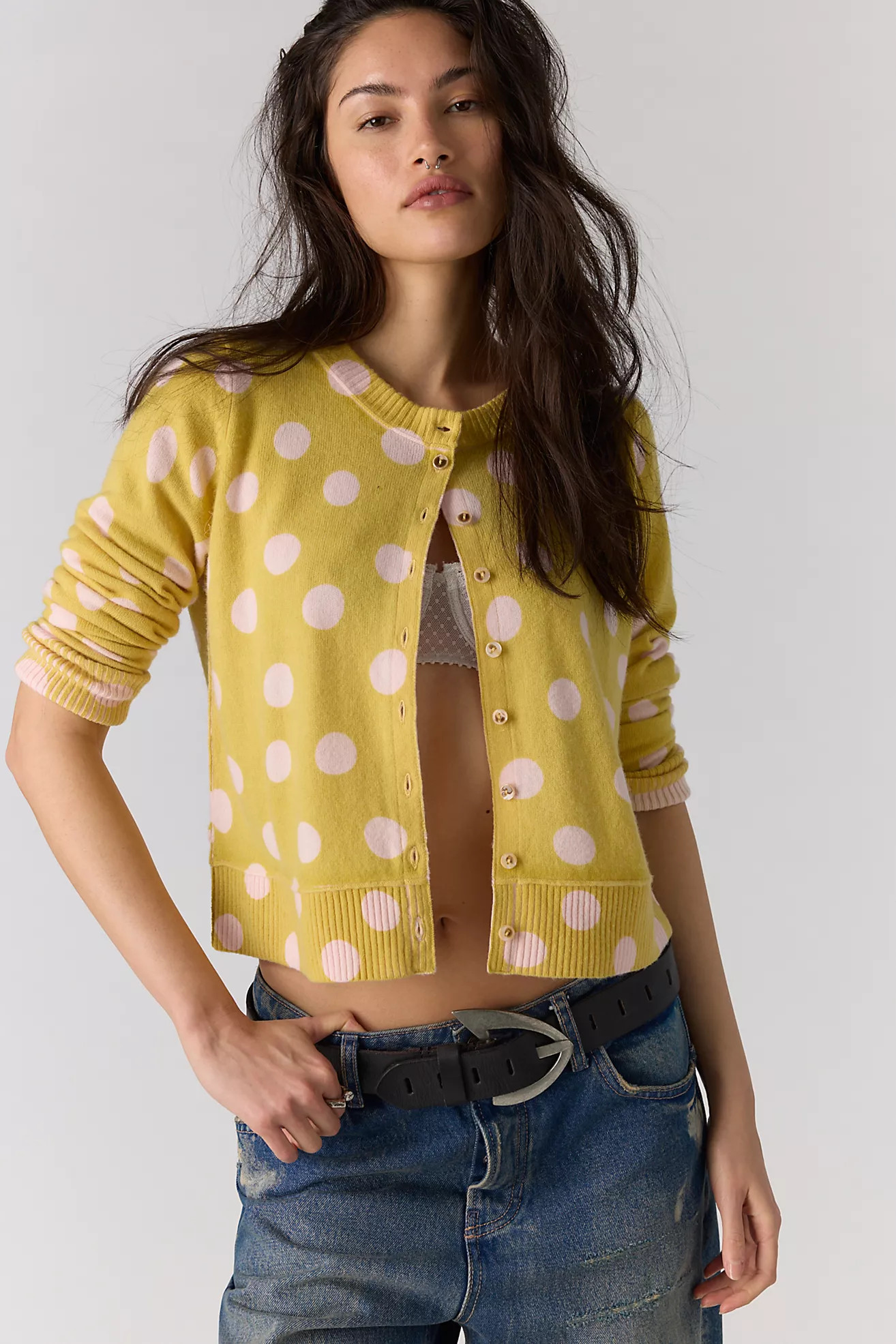 Nocturnal Patterned Cashmere Cardi | Free People (Global - UK&FR Excluded)