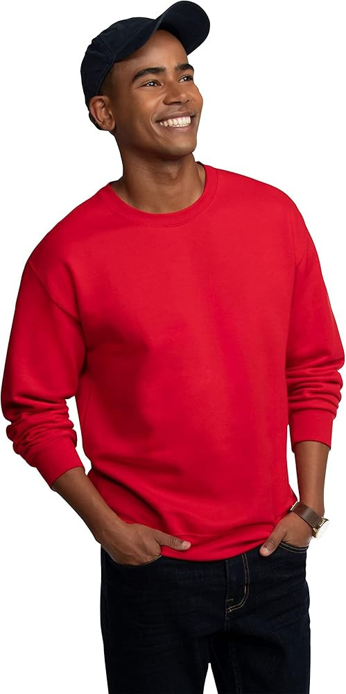 Fruit of the Loom Men's Eversoft Fleece Crewneck Sweatshirts, Moisture Wicking & Breathable, Size... | Amazon (US)