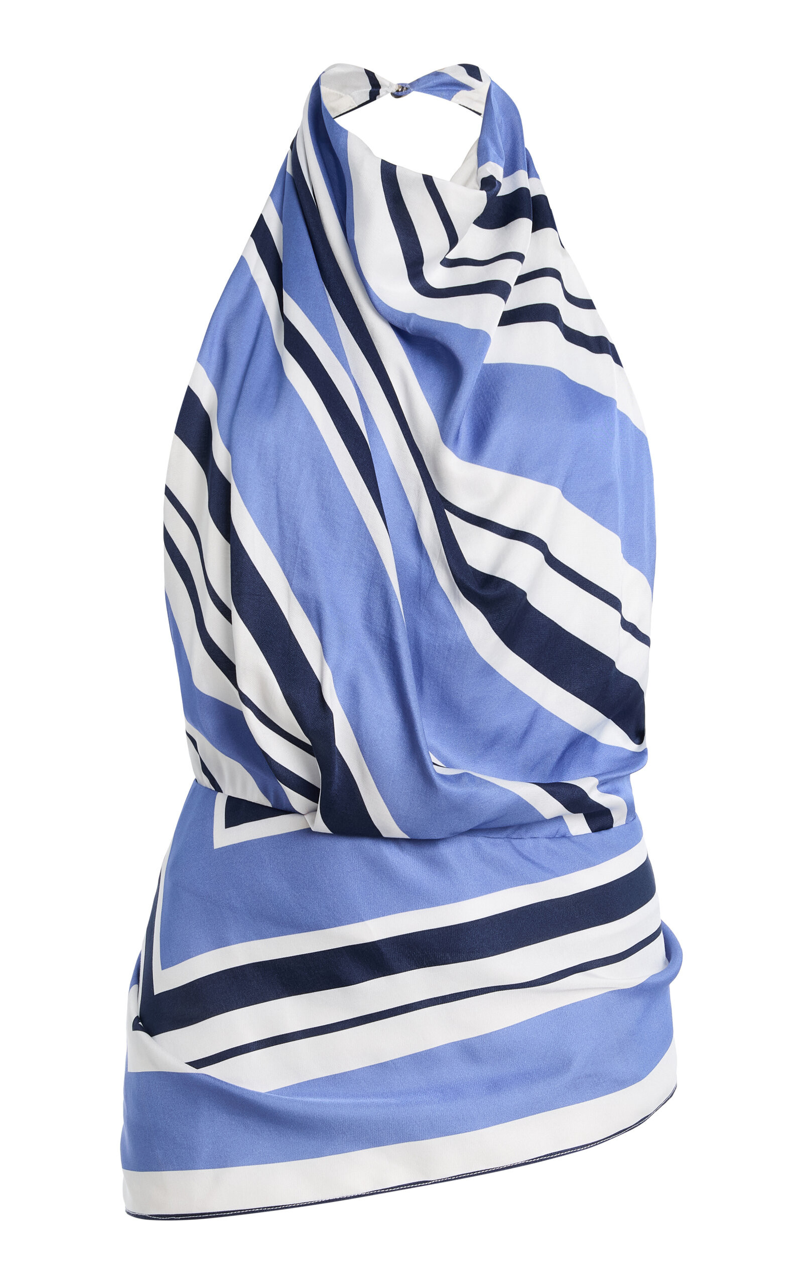 Exclusive Striped Twill Scarf Top | Moda Operandi (Global)