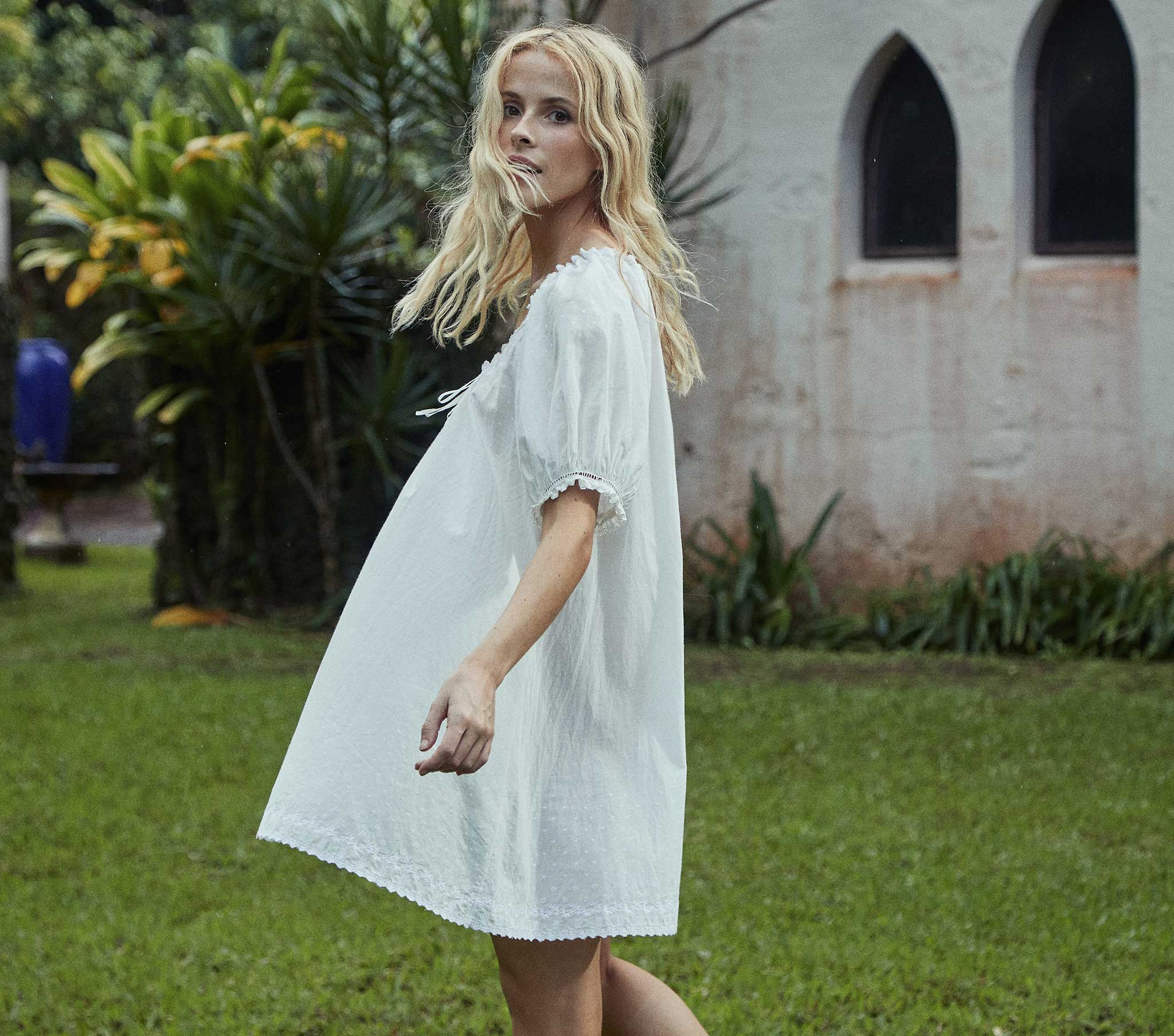 NETTIE NIGHTGOWN -- SALT | DOEN