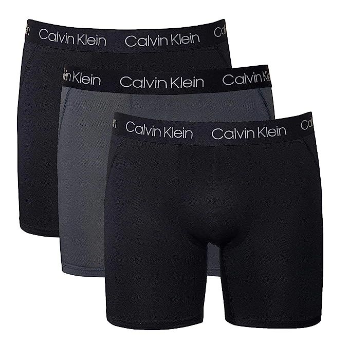 Calvin Klein Men's Microfiber Stretch Multipack Boxer Briefs | Amazon (US)