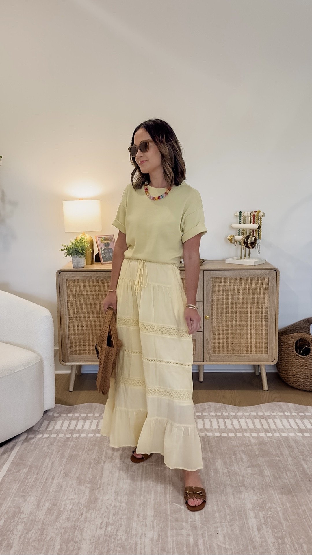Affordable casual  summer outfit idea - long maxi skirt with matching tee - outfits over 40 - petite outfits for summer

#LTKootd #LTKgrwm #LTKOver40