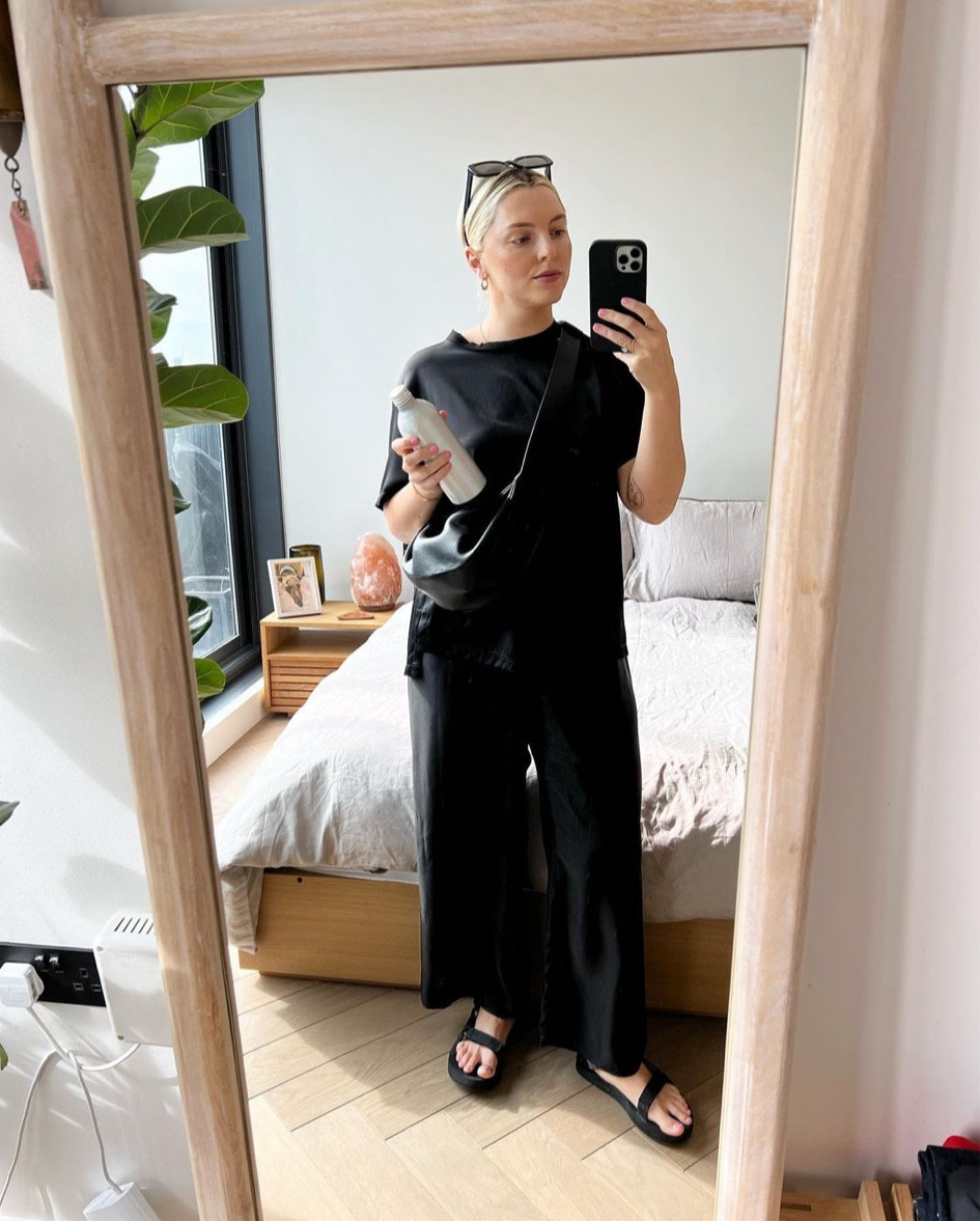 All black everything! Transition this outfit for colder weather by adding a jumper and swapping the shoes for trainers, loafers or boots. 🖤

#LTKstyletip #LTKSeasonal #LTKfit