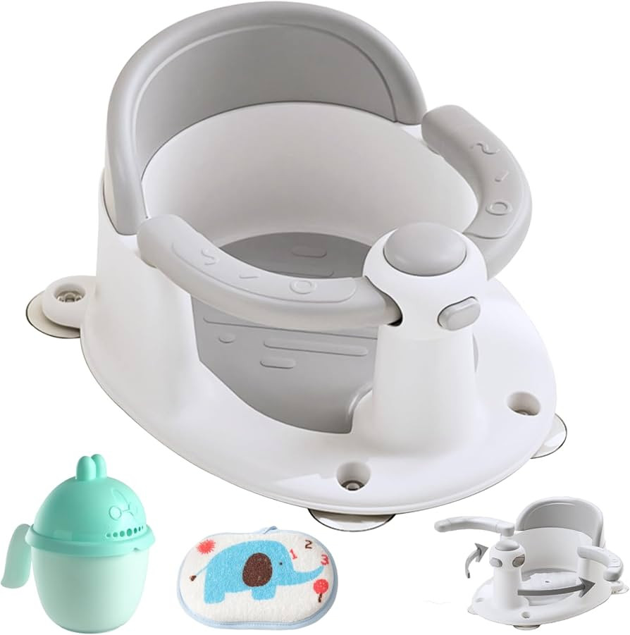 Baby Bath Seat, Baby Bath Must-Have for 6 Months and up, Baby Bath tub Seat with Suction Cups, No... | Amazon (US)