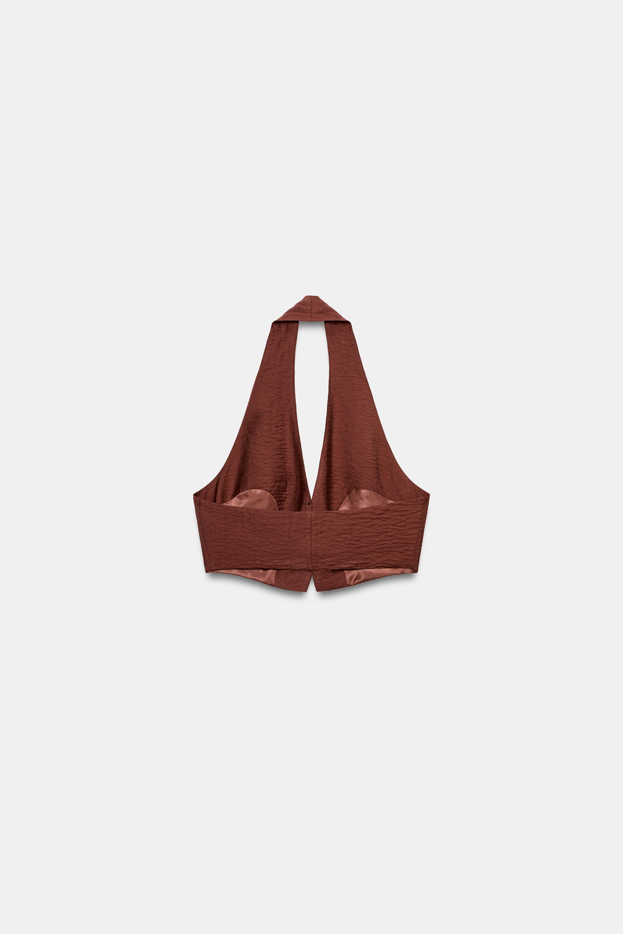HALTER NECK CROP TOP | Zara UK