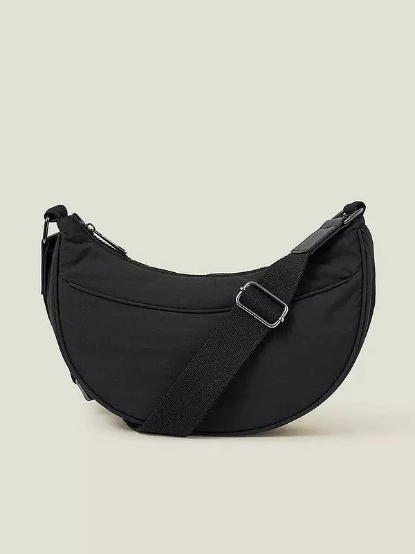 Accessorize Matt Nylon Sling Bag - Black | Very (UK)