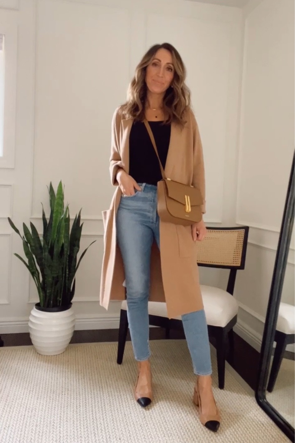 Jeans tts for me. Coatigan in xxs but they didn’t bring this color back. Linking very similar options. Heels old - linking similar

#LTKSeasonal #LTKsalealert #LTKstyletip