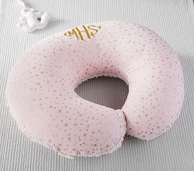 Pink Metallic Star Boppy® Nursing & Infant Support Pillow & Slipcover | Pottery Barn Kids