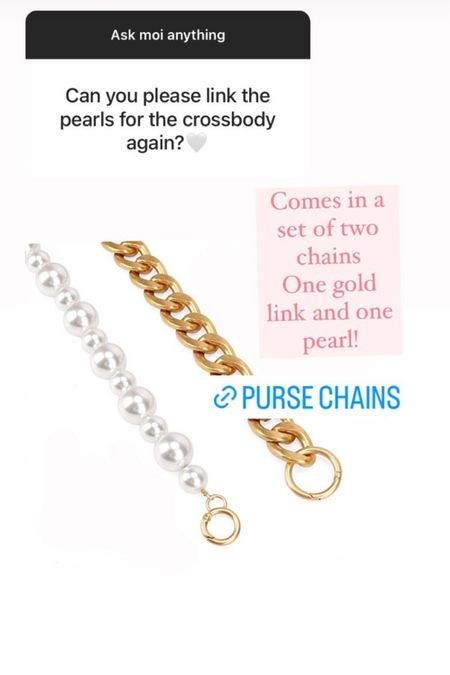 Pearl strap chain 

#LTKunder50