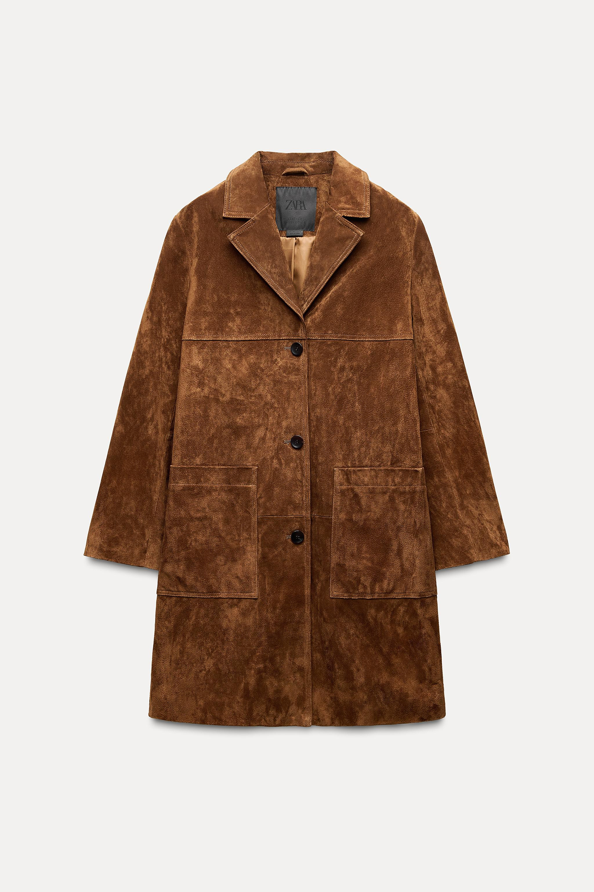 ZW COLLECTION LIMITED EDITION 100% SUEDE COAT | Zara US