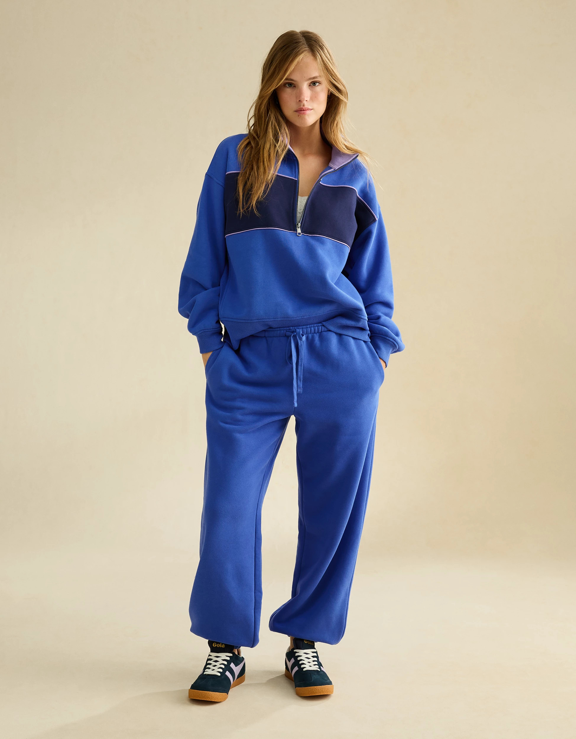 AE Everyday Luxe Quarter-Zip Sweatshirt | American Eagle Outfitters (US & CA)