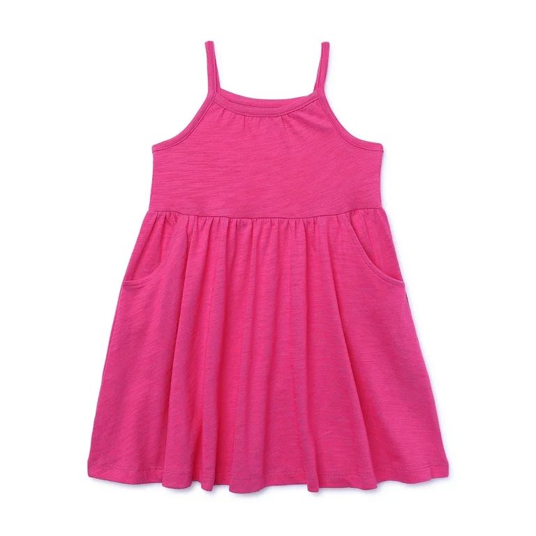Garanimals Toddler Girl Solid Jersey Slub Tank Dress, Sizes 12M-5T | Walmart (US)