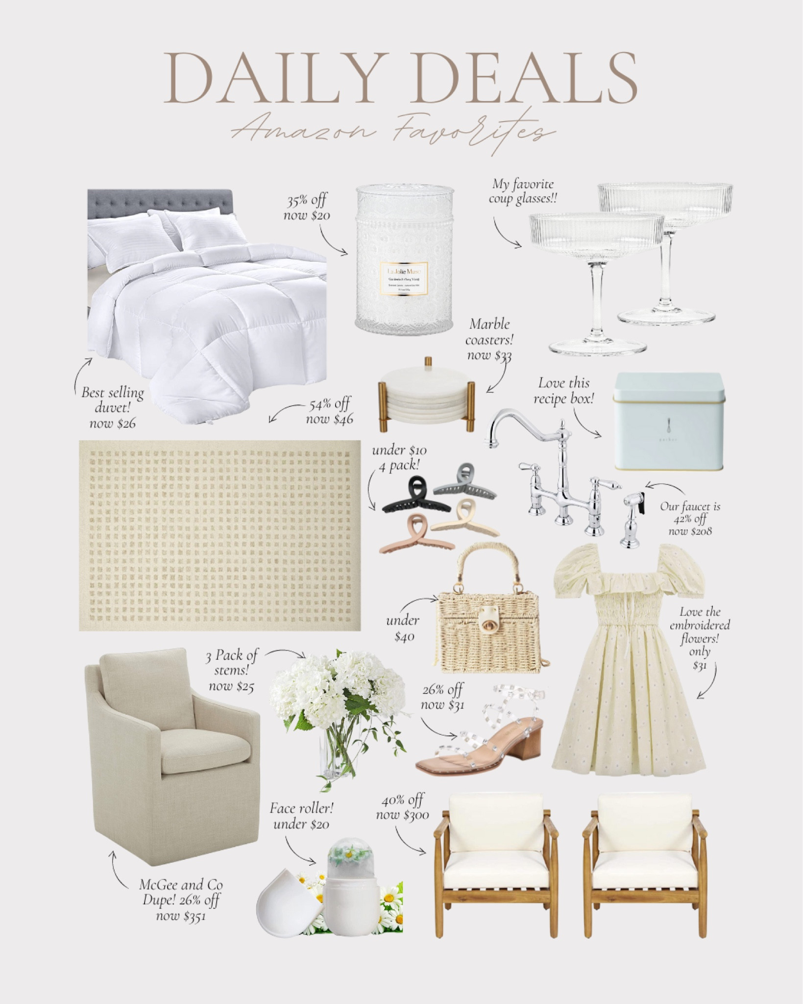 Daily deal - Amazon sale - home decor sale - Amazon must haves - Amazon fashion - furniture on sale - barware - candles - home - home accents - rugs - beauty 

#LTKhome #LTKSeasonal #LTKsalealert