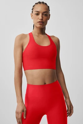 ALO | Airlift Super Sleek Bra Tank in Bright Red, Size: Small | Alo Yoga