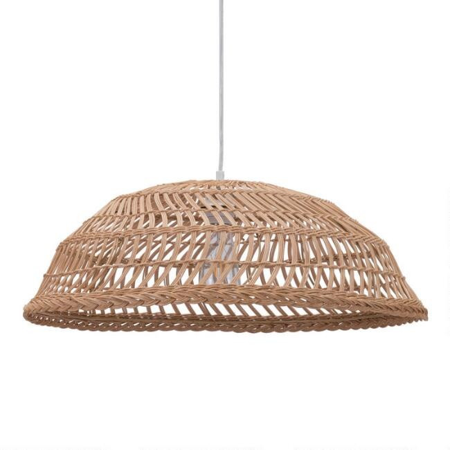 Rattan Basket Auburn Pendant Lamp | World Market