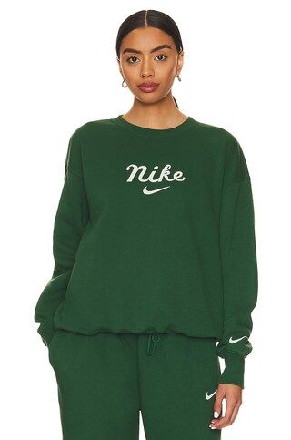 Nike NSW Oversized Crew in Gorge Green & Night Forest from Revolve.com | Revolve Clothing (Global)