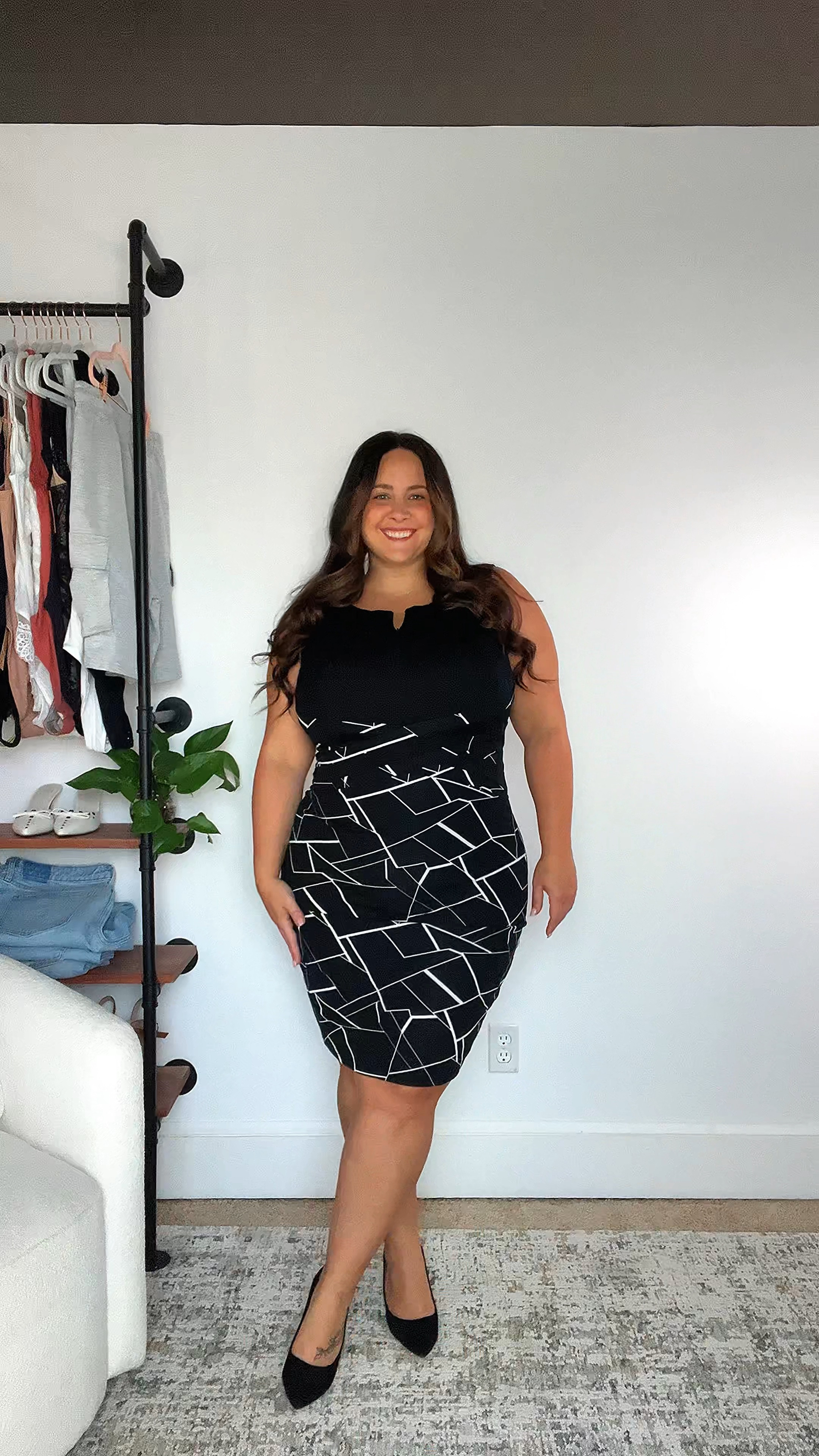 Midsize office outfit idea from Amazon! 

5’2” / 235 lbs / size 14-16 / 38J 

Wearing this dress in a size XL! 

The heels are also VERY comfortable! Even for meint a bit high for my preference! 

zipper is adjustable! 

#officeoutfits #businesscasual #falloutfits #ltkcurves #affordablefashion #size16 #size14 #chicstyle 

#LTKPlusSize #LTKMidsize #LTKWorkwear