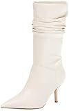 Marc Fisher Women's Manya Fashion Boot, Cream Leather, 6.5 | Amazon (US)