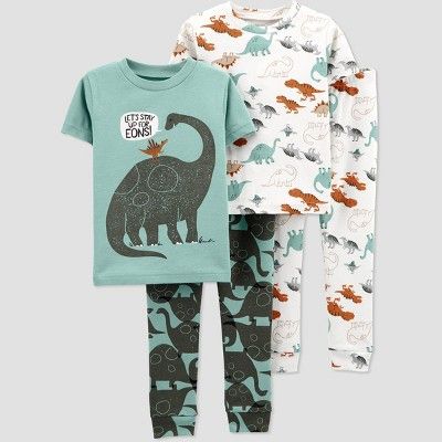 Toddler Boys' 4pc Dino Pajama Set - Just One You® made by carter's Green | Target