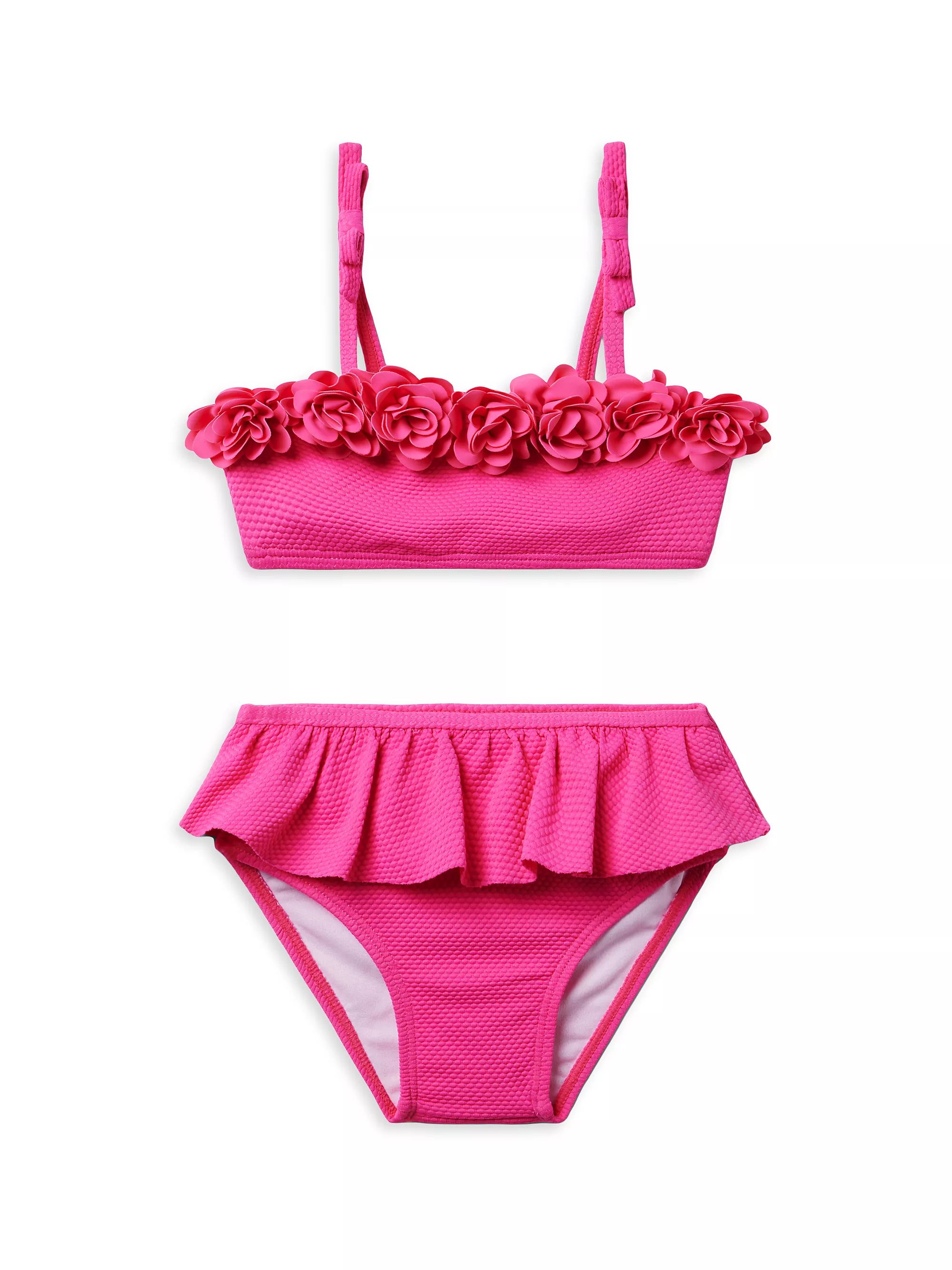 Little Girl's & Girl's 2-Piece Ruffled Bikini | Saks Fifth Avenue
