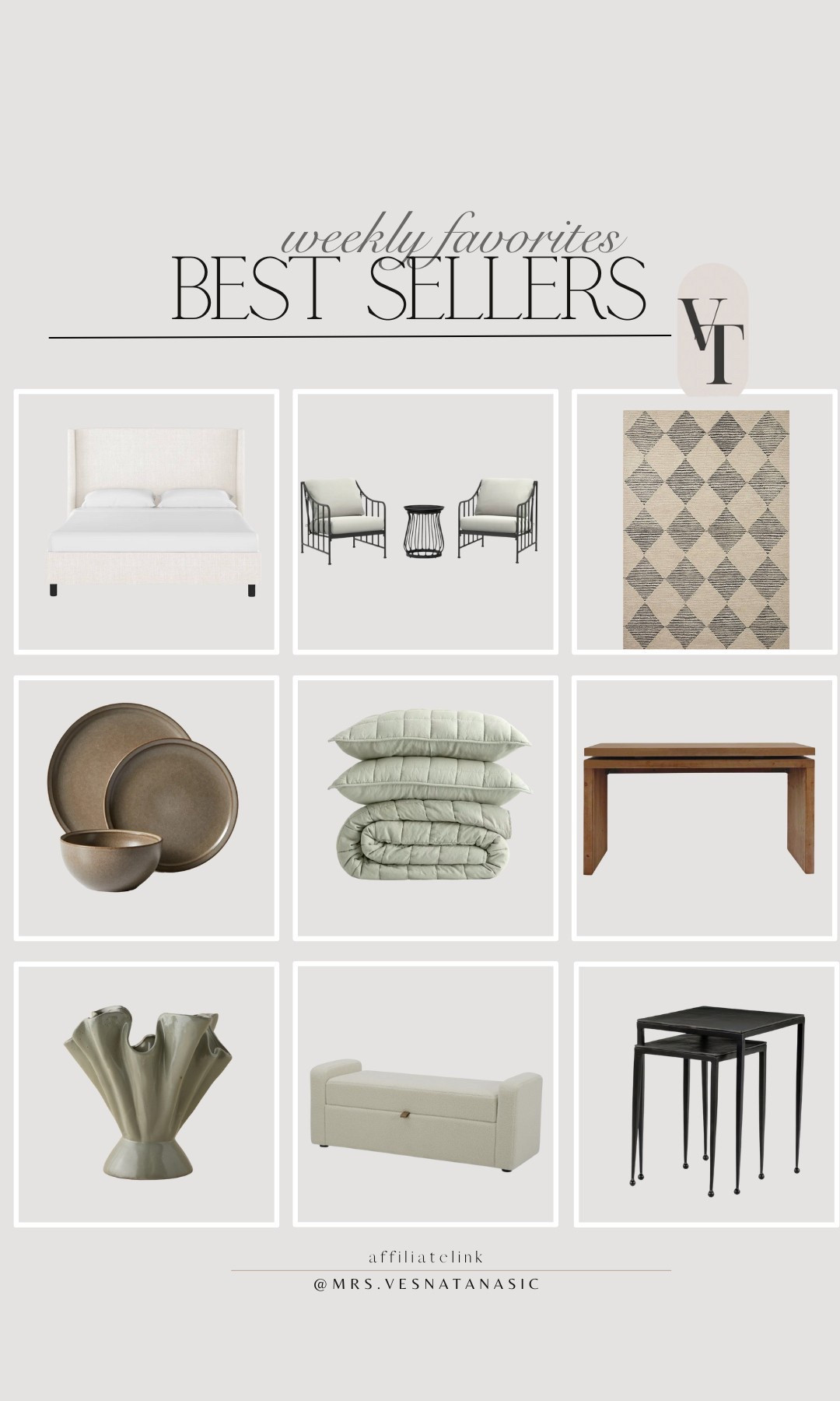 This week’s home best sellers including my upholstered bed that’s on sale now and console table, under $400! @walmart @wayfair @target @quince @amazon #walmartfinds #walmarthome #walmart #target #targetstyle #wayfairfinds #wayfairhome #targethome #patioset #bed #bedding #bench #rug #quince 

#LTKHome #LTKStyleTip #LTKSaleAlert