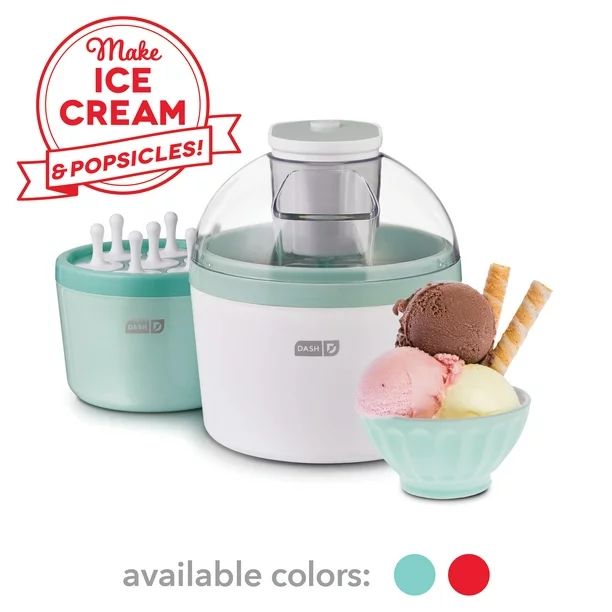 DashDash Everyday Ice Cream Maker for Gelato Sorbet, Frozen Yogurt + Popsicles, with Mixing Bowl ... | Walmart (US)