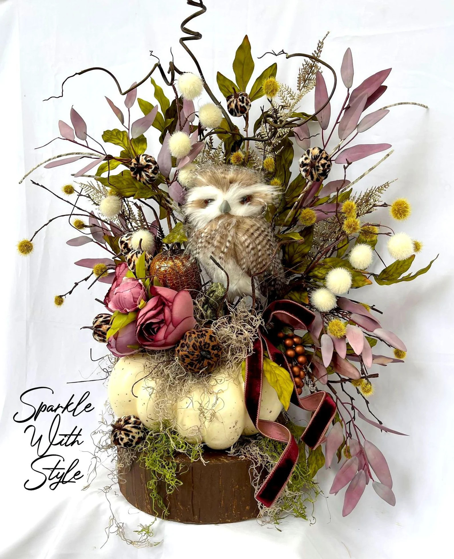 Fall Floral Arrangement Centerpiece - Fall Decoration - Halloween Decoration - Arrangement for Ta... | Etsy (US)