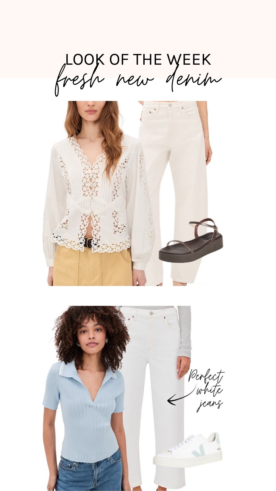 Get ready for spring with fresh new denim picks. We’ve styled must-have jeans with lightweight sweaters and cute tops. Add a great pair of sandals, sneakers, or flats for go-to looks you’ll wear all season long.

#LTKootd