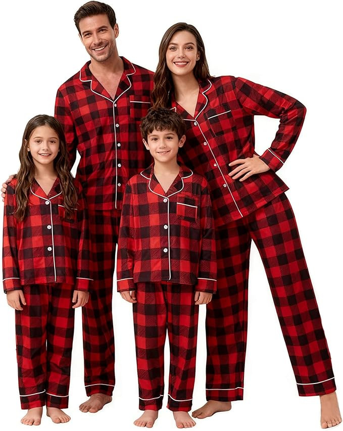 WephuPSho Family Christmas Pjs Matching Sets Baby Christmas Matching Jammies for Adults and Kids ... | Amazon (US)