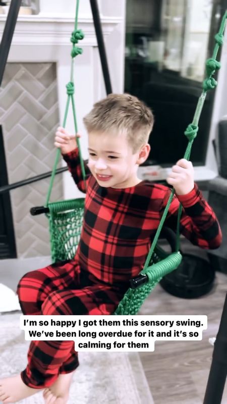 Sensory swing.  Foldable , changeable swings super easy to set up inside or outside!  
#sensoryproducts #asdproducts #asdtoys #sensoryswing 

#LTKkids #LTKGiftGuide #LTKfamily