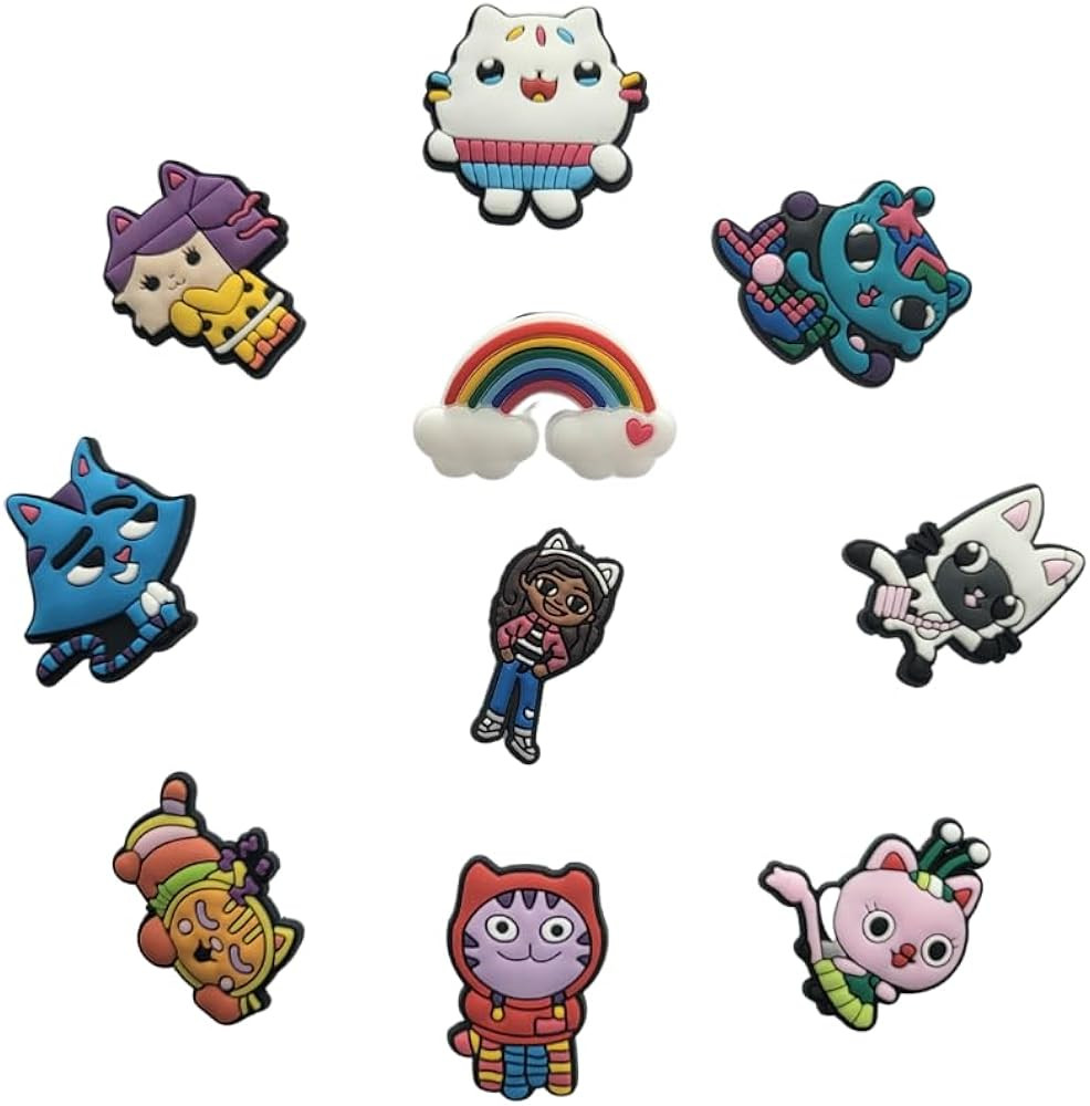 Gabby's Dollhouse Shoe Decoration Charm 10PCS Set | Amazon (US)