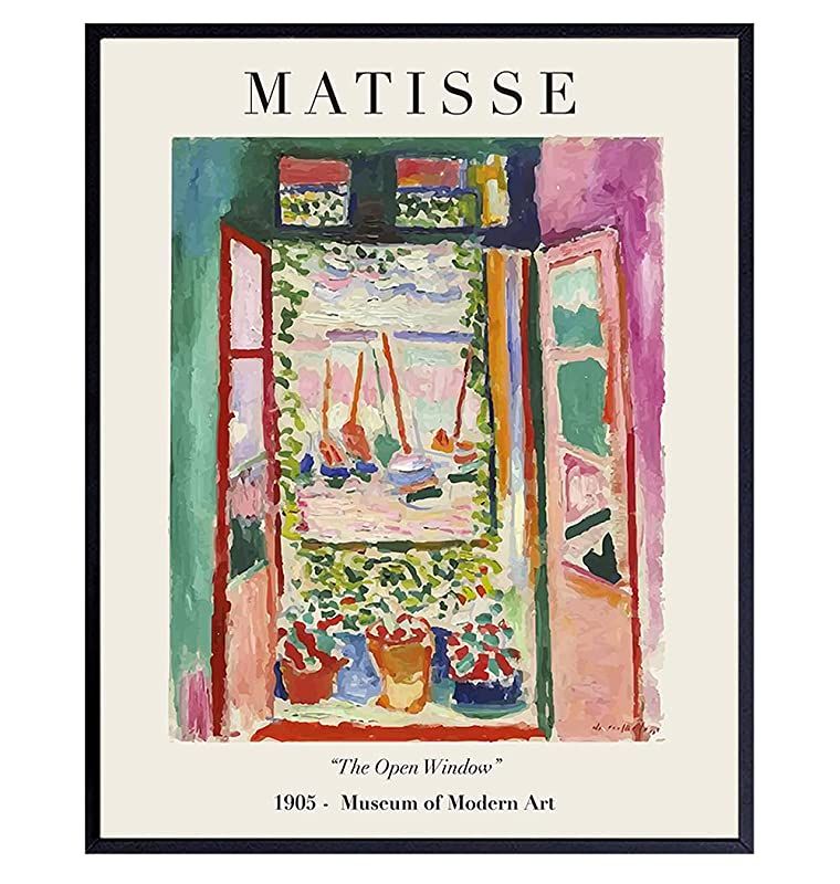 Matisse Abstract Wall Art & Decor Set - Mid Century Modern Wall Decor - 8x10 Matisse Poster Print... | Amazon (US)