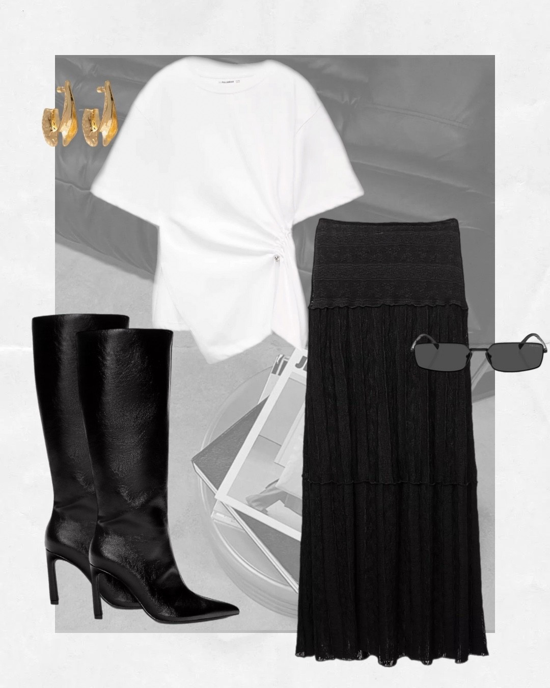 new in pull and bear🕶️

- skirt, black, white, ootd, style , styling, fashion , boots, lace 

#LTKsummer #LTKuk #LTKstyletip