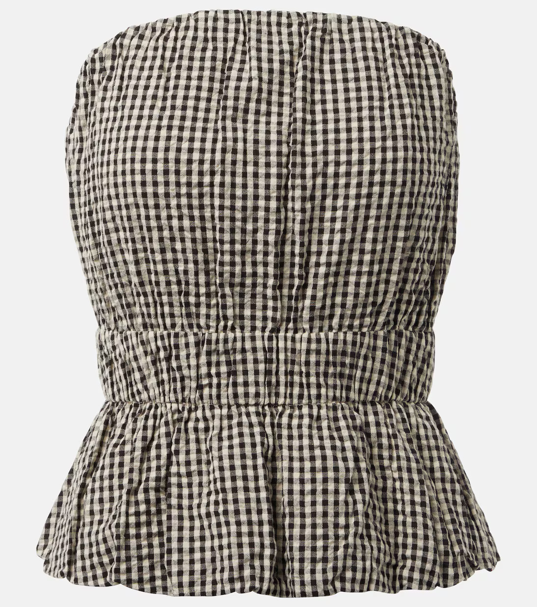 Aurelia gingham cotton top | Mytheresa (UK)