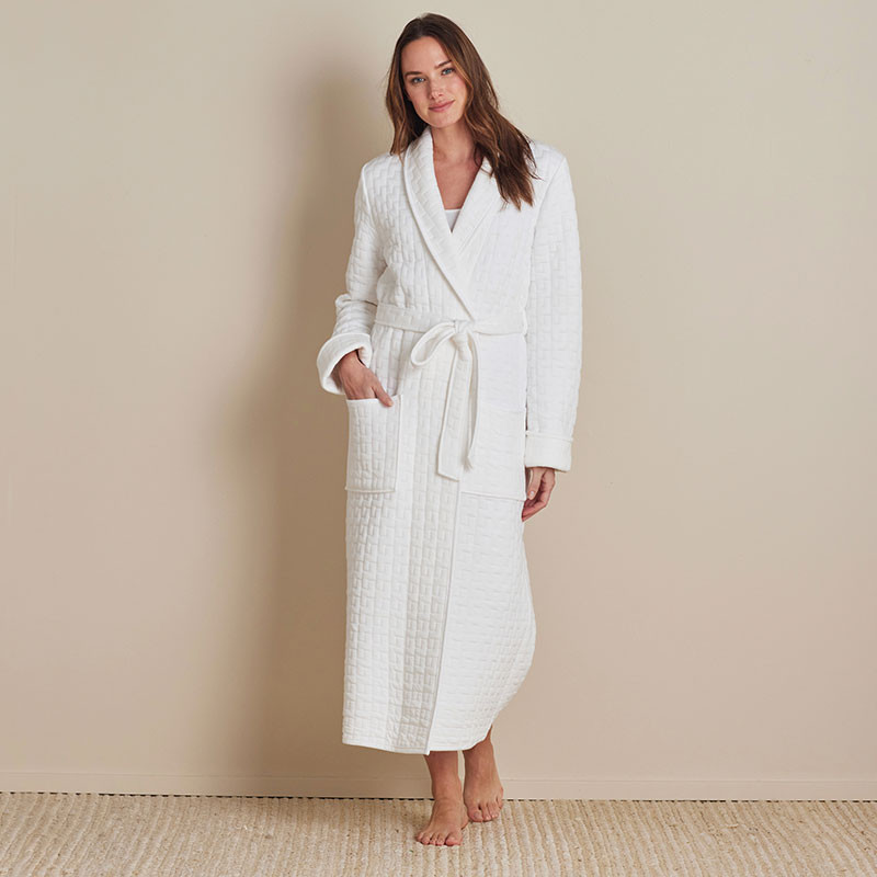 Air Layer Robe - White, M | The Company Store