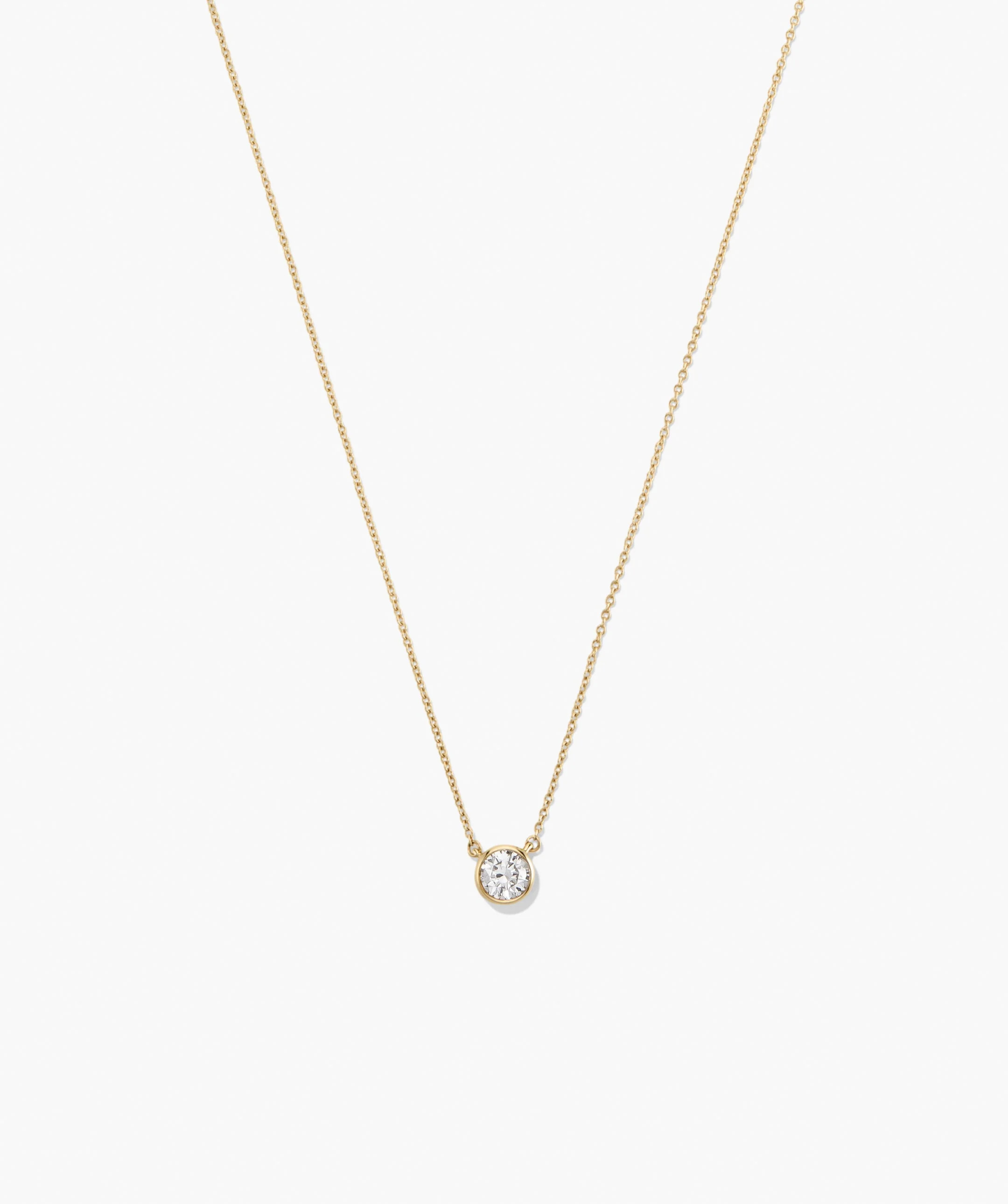 Lab Grown Diamond Solo Necklace | Mejuri Fine Crew