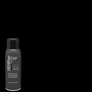 BEHR PREMIUM 12 oz. Black Matte Interior/Exterior Spray Paint and Primer in One Aerosol B002144 -... | The Home Depot