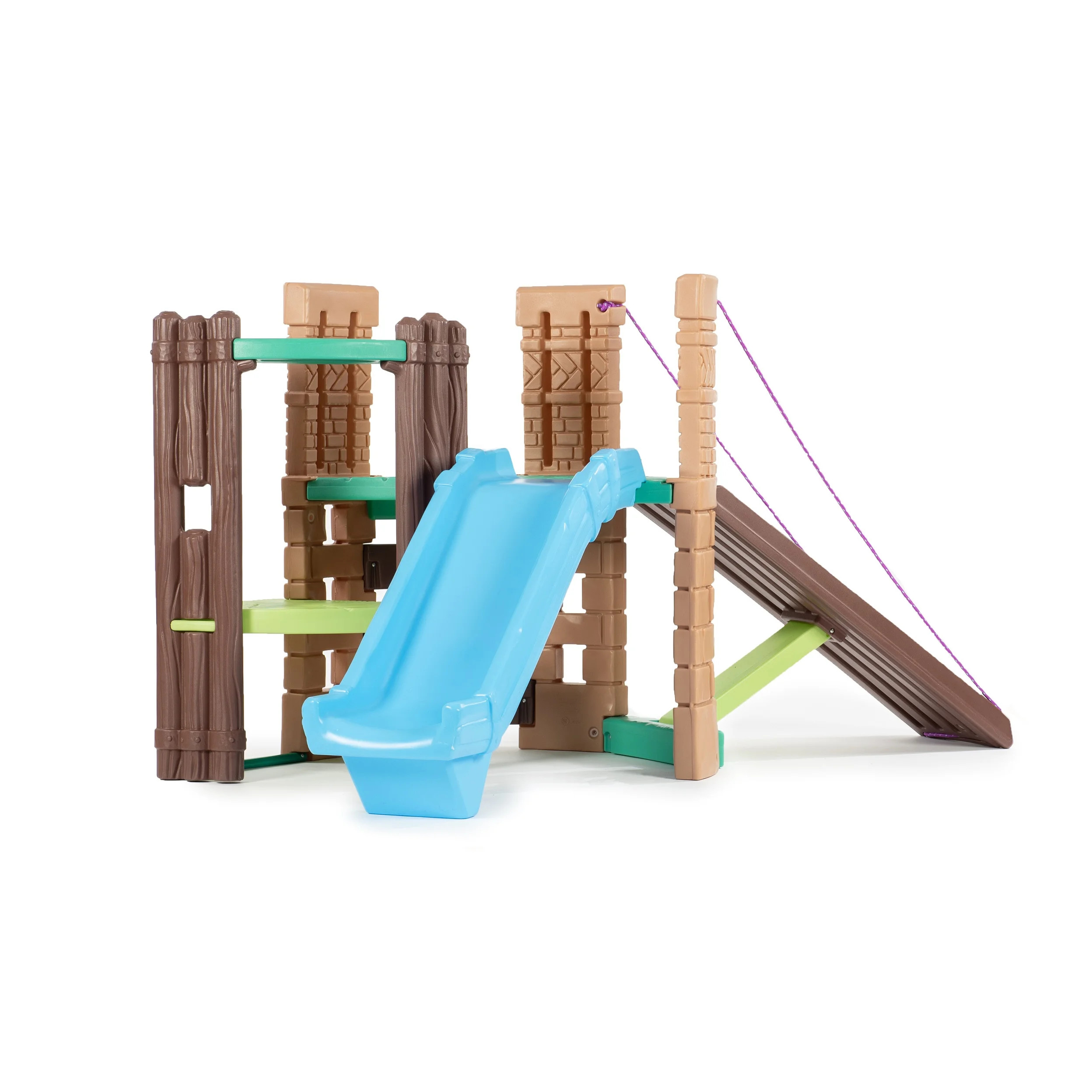 Little Tikes 2-in-1 Castle Playground Climber and Slide with Ladder and Plank, Fits Up to 3 Kids,... | Walmart (US)